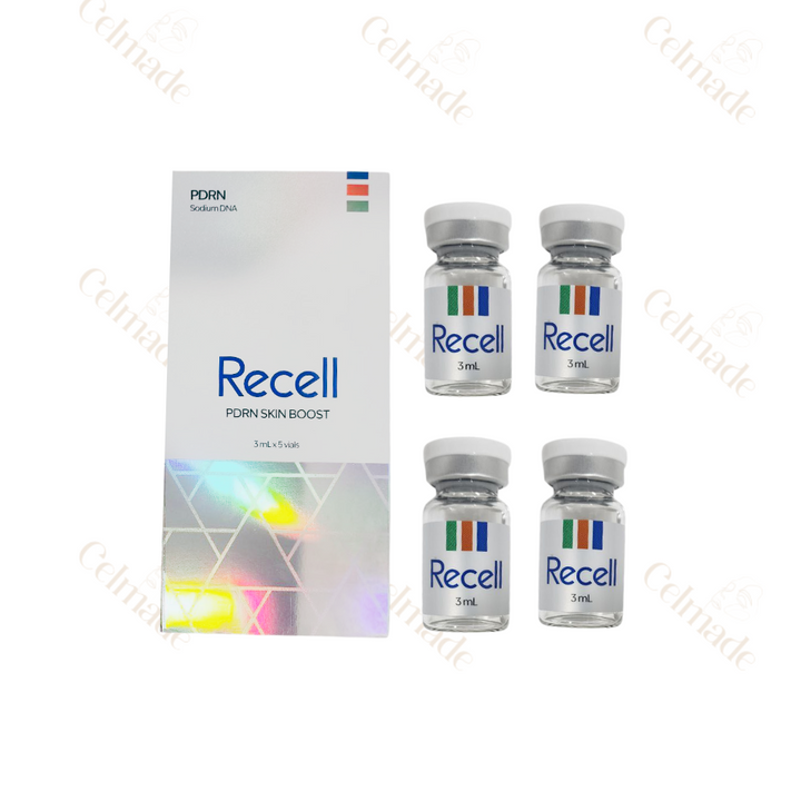 Recell PDRN Skin Booster 3ml x 5 vials – Sodium DNA skin regeneration solution for anti-aging and hydration