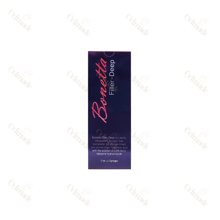 Bonetta DEEP hyaluronic acid filler for deep volume and facial contouring.