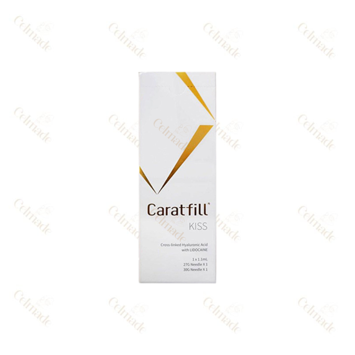 Caratfill KISS Lido hyaluronic acid lip filler with Lidocaine, ideal for natural volume and hydration