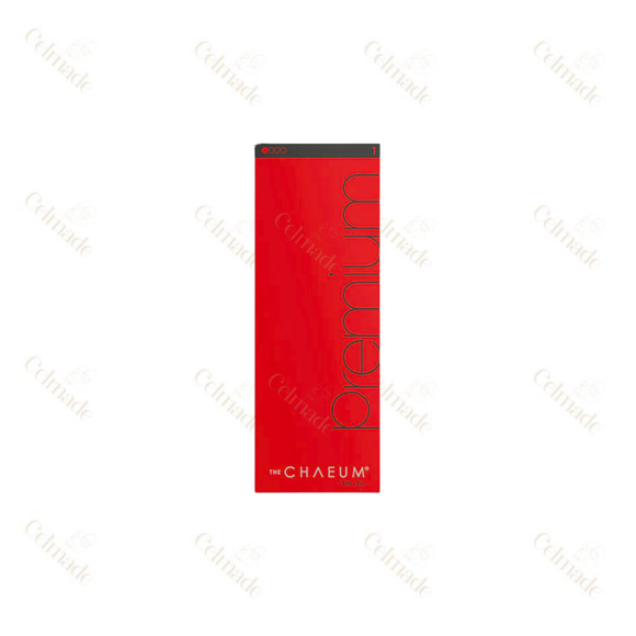 CHAEUM Premium hyaluronic acid filler for natural volume, hydration, and fine line reduction.