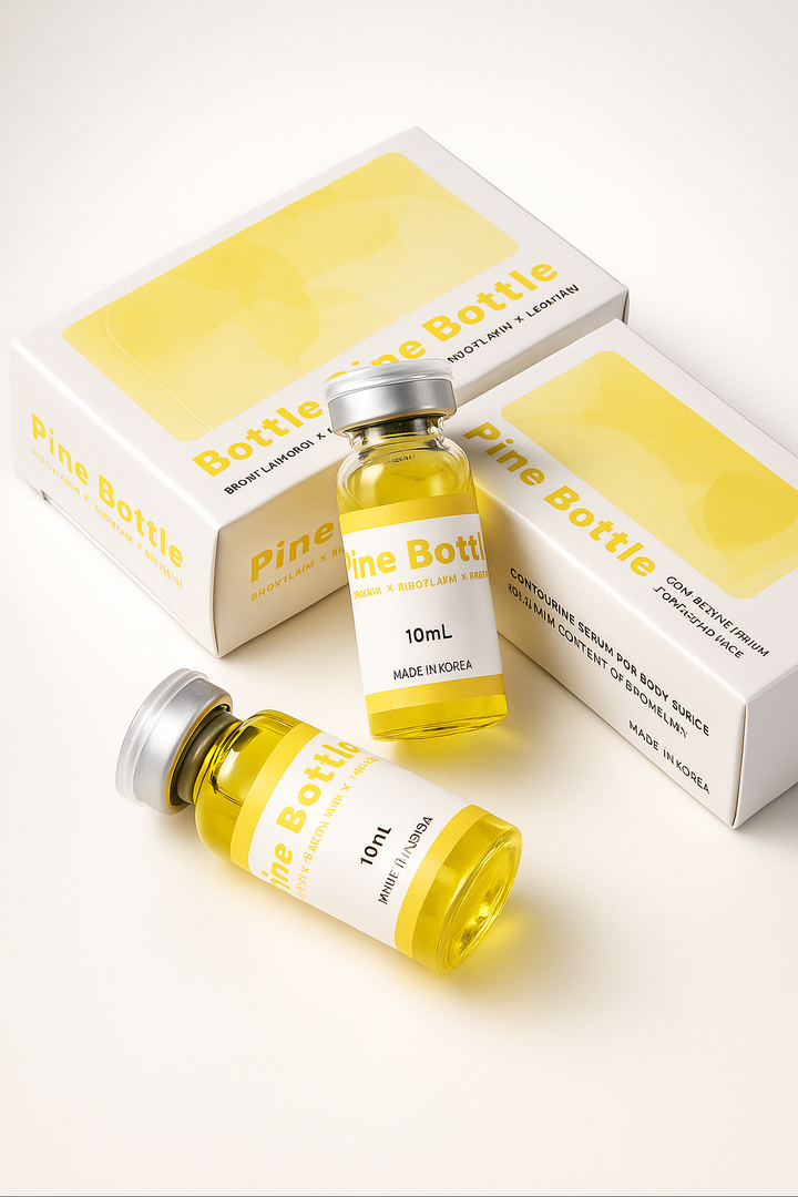 Pine Bottle - Pine Bottle Injectable Solution (10ml) is a high-quality fat-dissolving treatment designed to reduce stubborn fat, sculpt body contours, and improve skin elasticity for a toned and refined appearance.

