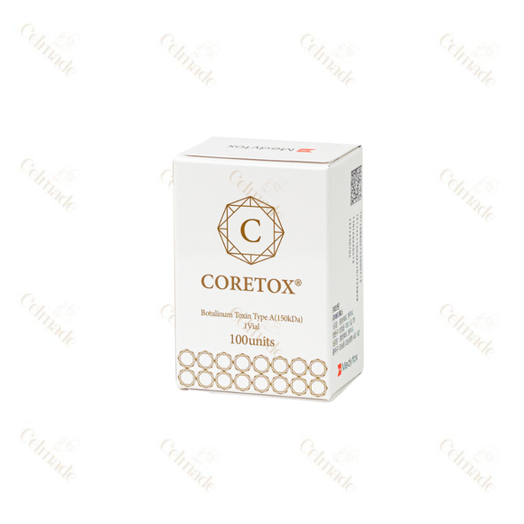 Coretox 100 botulinum toxin type A for wrinkle reduction and smooth, youthful skin.