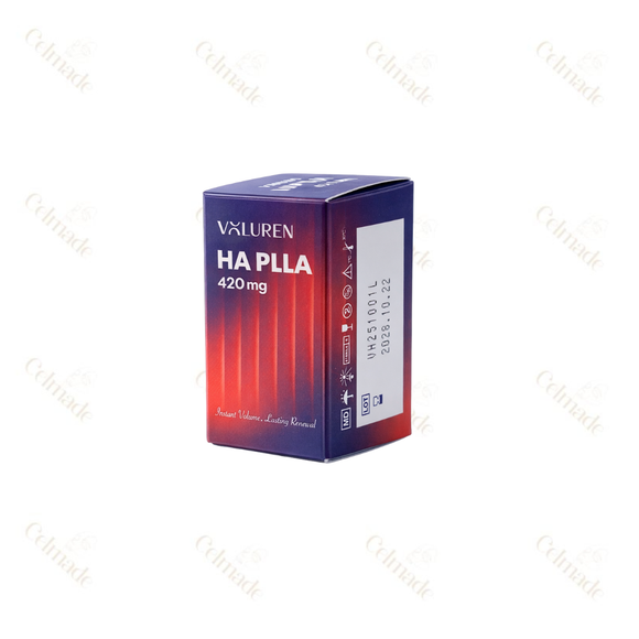 Voluren HA PLLA hybrid biostimulator with HA and PLLA