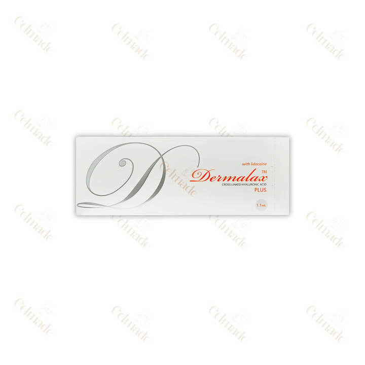 Dermalax Plus hyaluronic acid filler with Lidocaine for fine line reduction and subtle volume.