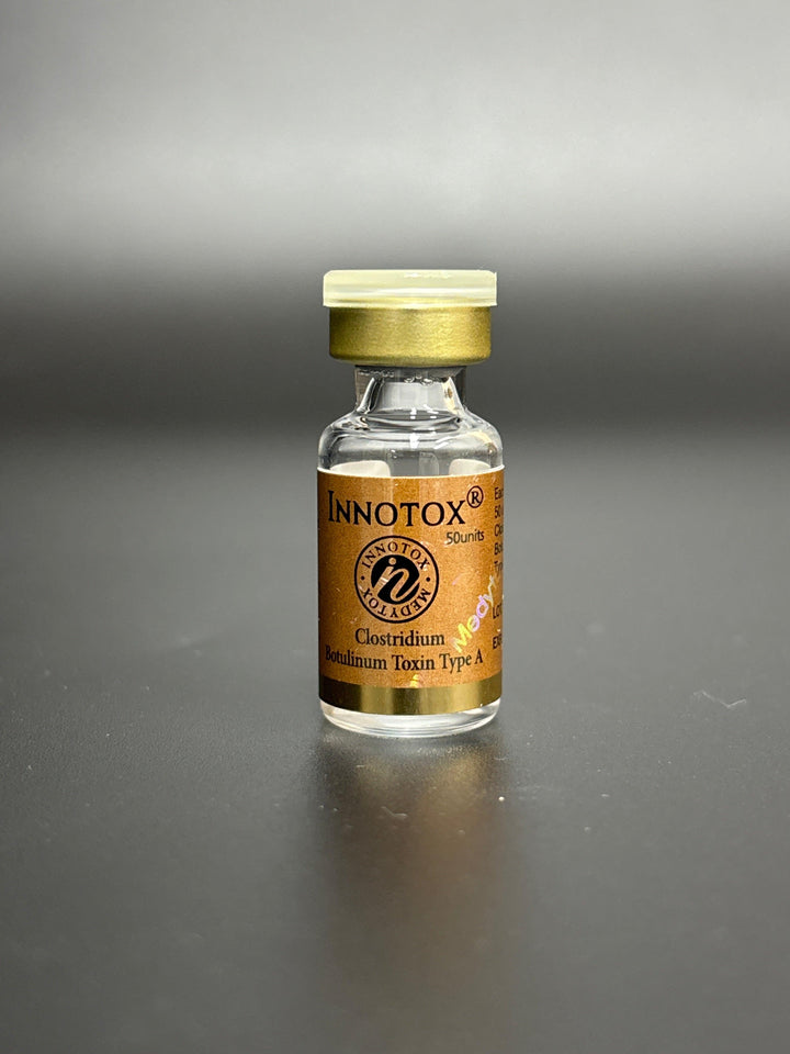 Innotox 50 - Innotox 50 is a liquid botulinum toxin type A designed for wrinkle reduction, muscle relaxation, and facial rejuvenation. Ready-to-use and ideal for treating areas like the forehead, crow’s feet, and frown lines, it provides natural, long-lasting results for a smooth, youthful appearance.

U.S. Product Notice
This product is not currently FDA-approved in the United States. Availability and professional-use requirements may vary by market.