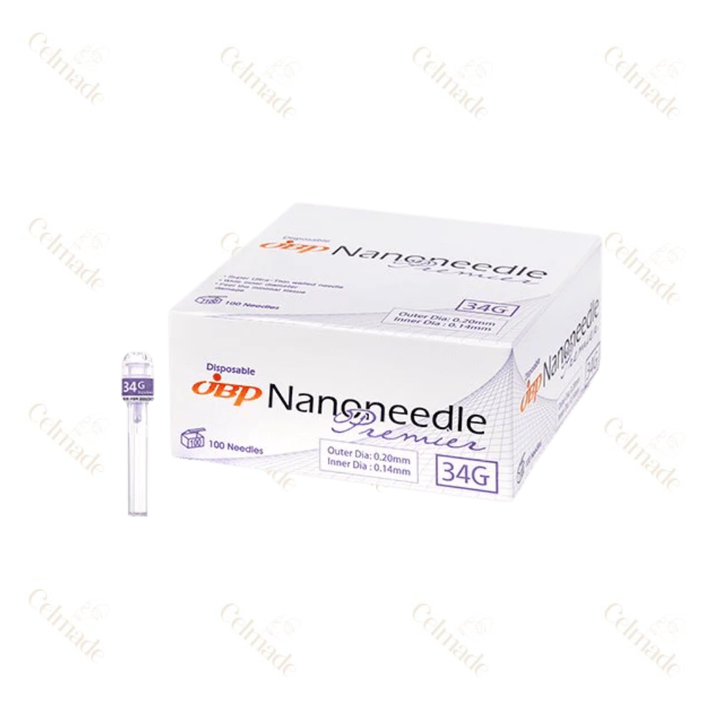 JBP Nano needle SUTW 34G (100pcs)(4mm, 6mm, 8mm).