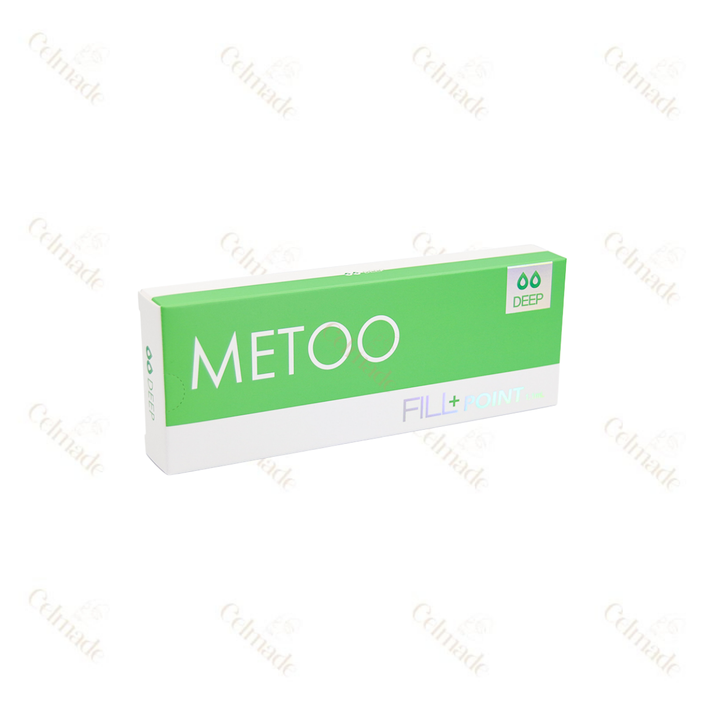 Metoo Deep medium-density hyaluronic acid filler for wrinkle reduction and facial contouring.