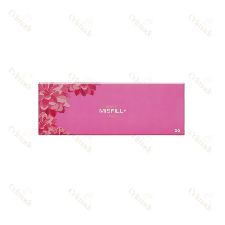 MISFILL DEEP medium-density hyaluronic acid filler for deep wrinkle reduction and facial contouring.