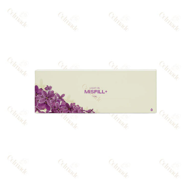 MISFILL LIGHT low-density hyaluronic acid filler for fine line reduction and hydration.