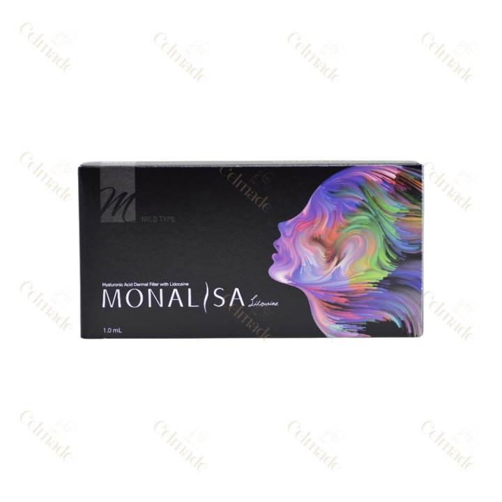 MONALISA MILD low-density hyaluronic acid filler for fine line reduction and subtle volume in delicate areas.