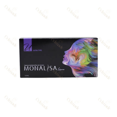 MONALISA ULTRA high-density hyaluronic acid filler for deep contouring and volume.