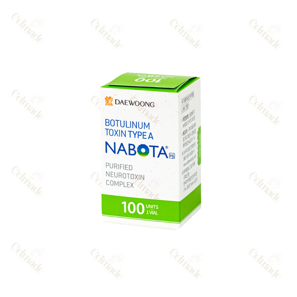 NABOTA 100 Units is a high-purity botulinum toxin type A injectable for effective wrinkle reduction and facial muscle relaxation. I