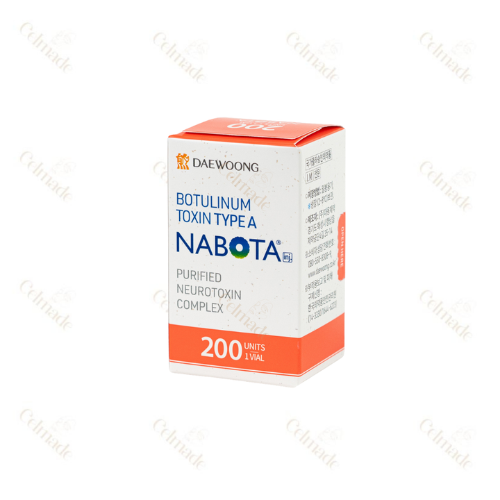 NABOTA 200 Units is a high-purity botulinum toxin type A injectable designed for effective wrinkle reduction and muscle relaxation
