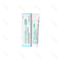 NEO CAIN CREAM 30G compact lidocaine-based numbing cream for pain relief in cosmetic procedures.