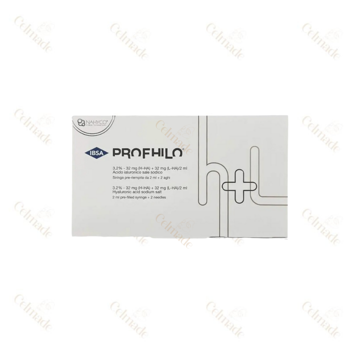 Profhilo H+L 1 x 2ml syringe – anti-aging skin booster with hyaluronic acid.