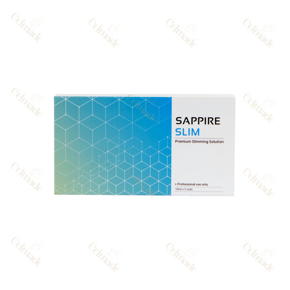 SAPPHIRE SLIM fat-dissolving injection for targeted body contouring.