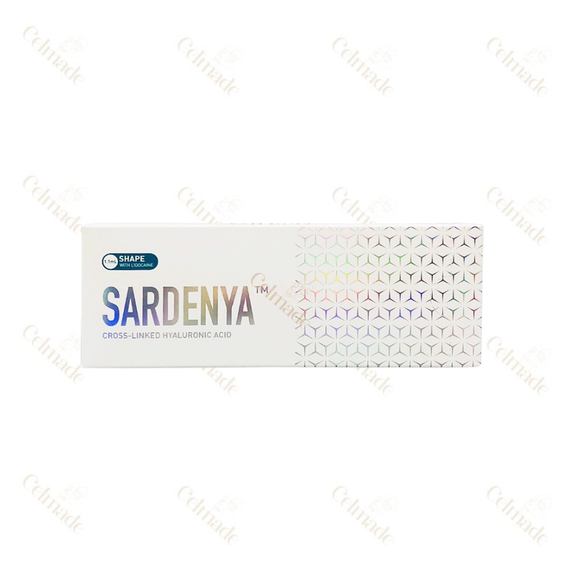 SARDENYA SHAPE high-density hyaluronic acid filler for deep contouring and facial volume.