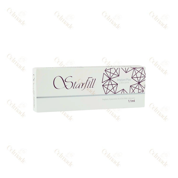 STARFILL IMPLANT ultra-high density hyaluronic acid filler for deep contouring and volume restoration.