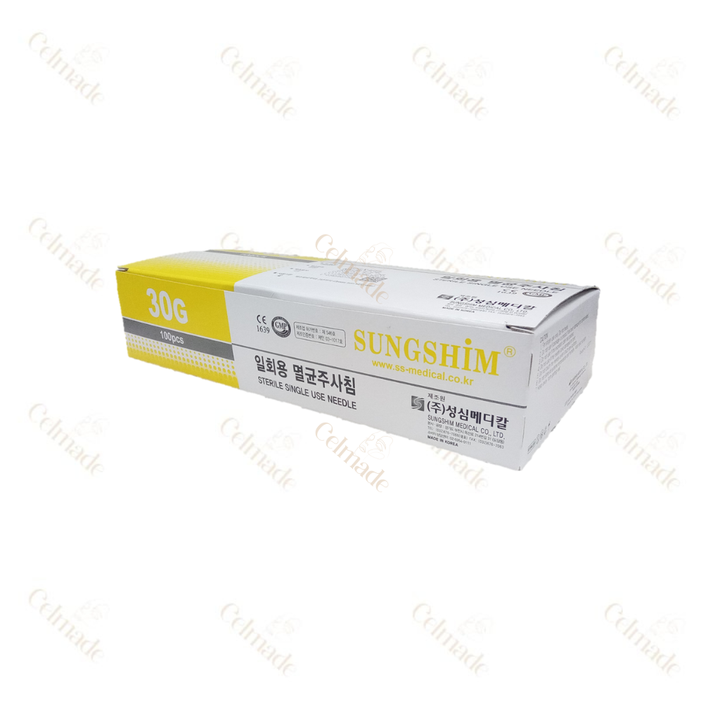 Sungshim Sterile Needles 30G 4mm/13mm /25mm/38mm - Needles is a complete range of sharp needles for the injection of dermal fillers for mesotherapy and wrinkle treatment.