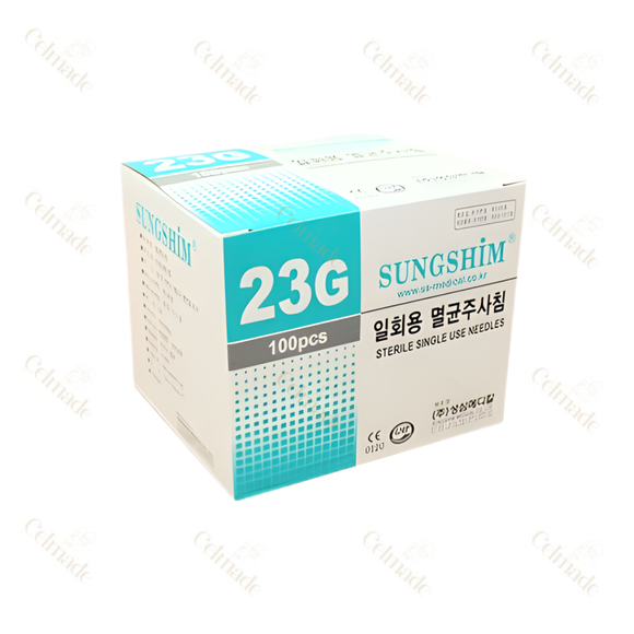 Sungshim Sterile Needles 23G 25mm/60mm /90mm/100mm.