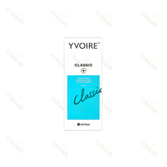 YVOIRE CLASSIC medium-density hyaluronic acid filler for wrinkle reduction and facial contouring.
