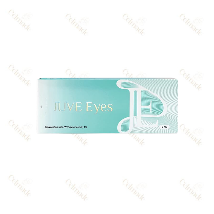JUVE Eyes in precision packaging, ideal for reducing under-eye puffiness and wrinkles.