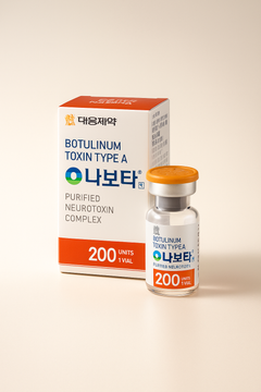 NABOTA 200 Units is a high-purity botulinum toxin type A injectable designed for effective wrinkle reduction and muscle relaxation