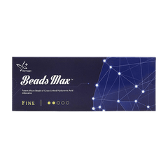 Beads Max Fine hyaluronic acid filler for subtle volume and fine line reduction.