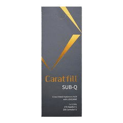 Caratfill Sub Q hyaluronic acid filler for deep facial volume and contouring.