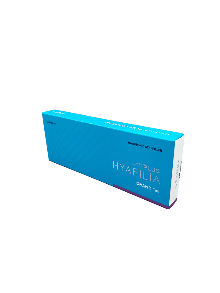 Hyafilia Plus Grand high-density hyaluronic acid filler for deep volume and facial contouring.