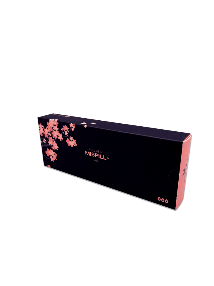 MISFILL VOLUME high-density hyaluronic acid filler for deep volume and facial contouring.