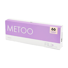 Metoo Deep medium-density hyaluronic acid filler for wrinkle reduction and facial contouring.