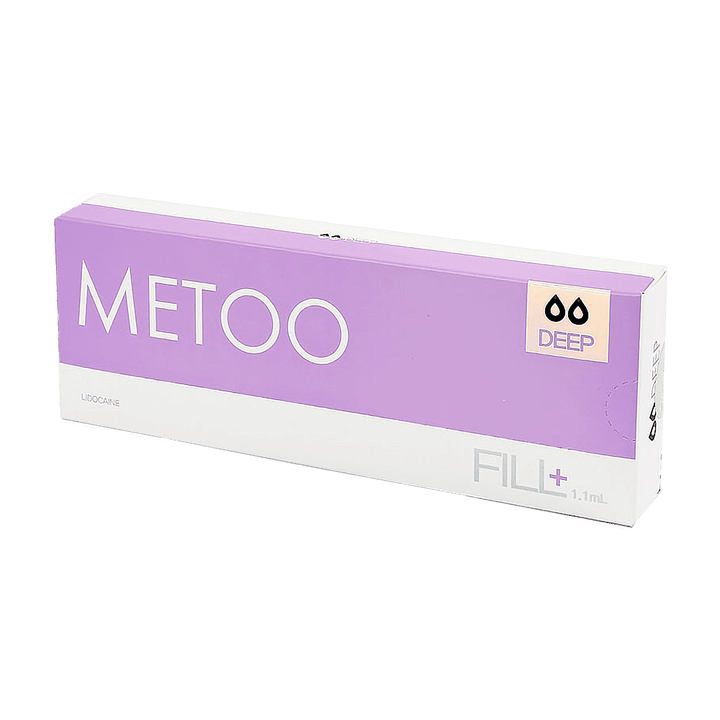 Metoo Deep medium-density hyaluronic acid filler for wrinkle reduction and facial contouring.