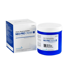 NEO PRO CREAM 450G professional-grade lidocaine-based numbing cream for pain relief in cosmetic and dermatological procedures.