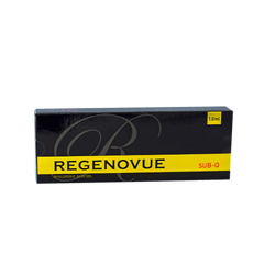 REGENOVUE SUB Q ultra-high-density hyaluronic acid filler for deep contouring and volume restoration.