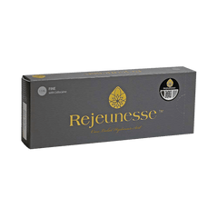 REJEUNESSE FINE low-density hyaluronic acid filler for fine line reduction and hydration.
