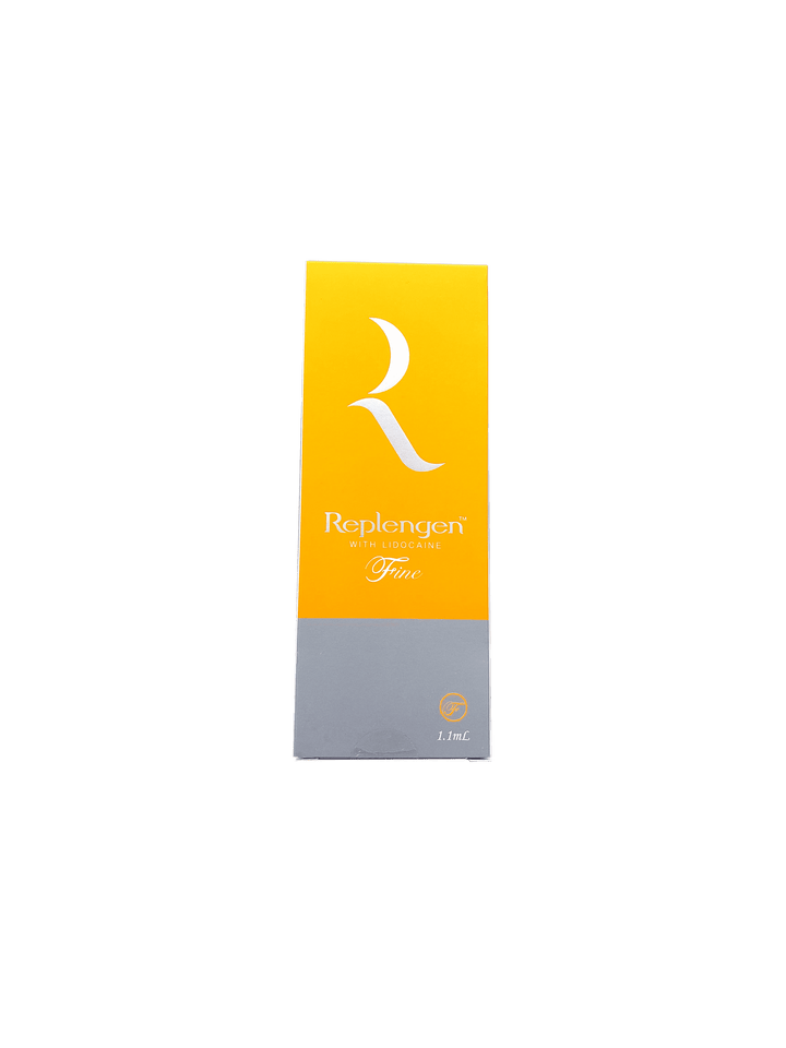 REPLENGEN FINE low-density hyaluronic acid filler for fine line reduction and subtle volume.