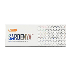 SARDENYA FINE low-density hyaluronic acid filler for fine line reduction and hydration.