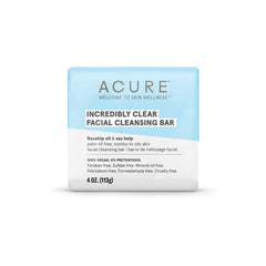 Acure Incrediblely Clear Facial Cleansing Bar.
