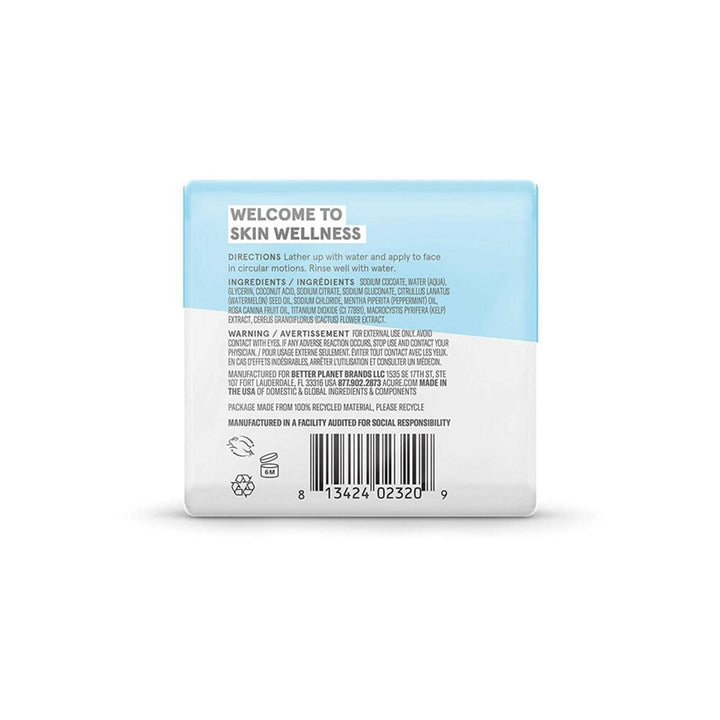 Acure Incrediblely Clear Facial Cleansing Bar.
