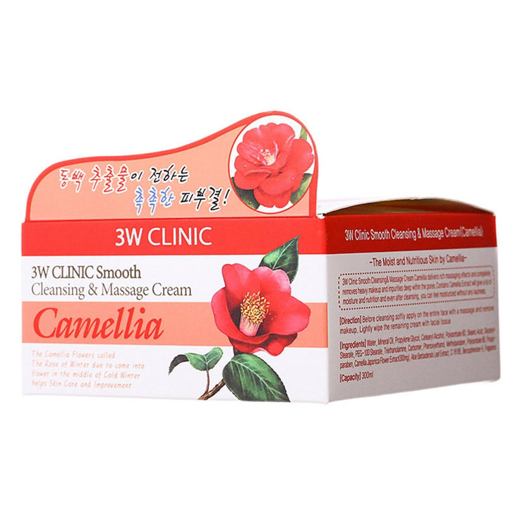 3W Clinic Smooth Cleansing and Massage Cream Camellia.