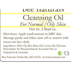 Be Naturals Cleansing Oil.