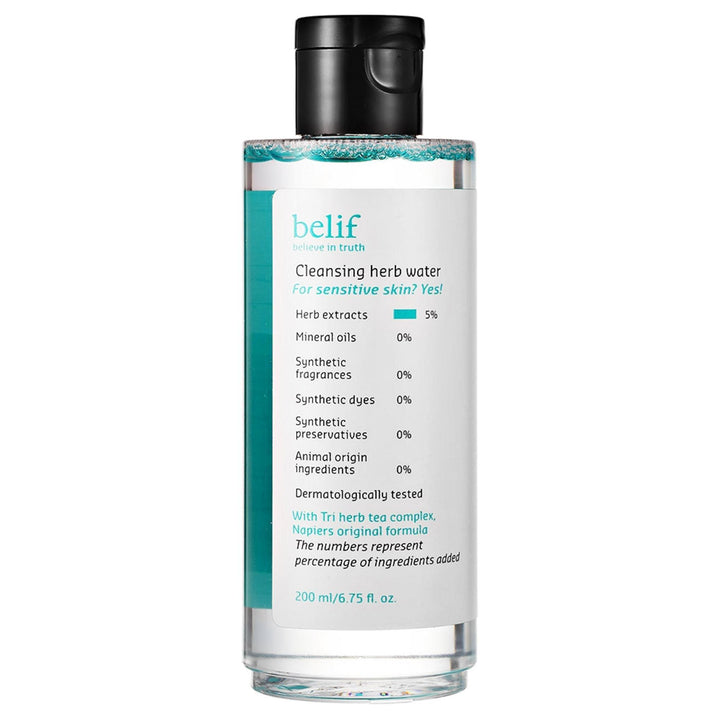belif cleansing herb water.