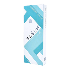 SOSUM SOFT low-density hyaluronic acid filler for fine line reduction and hydration.